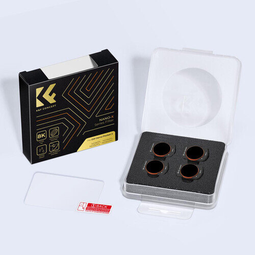 Комплект светофильтров K&F Concept ND/PL для DJI Osmo Pocket 3 (4шт) SKU.2092 - фото 3
