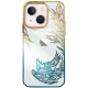 Чехол PQY Phoenix для iPhone 13 Flying Золото/Зеленый - Изображение 173105