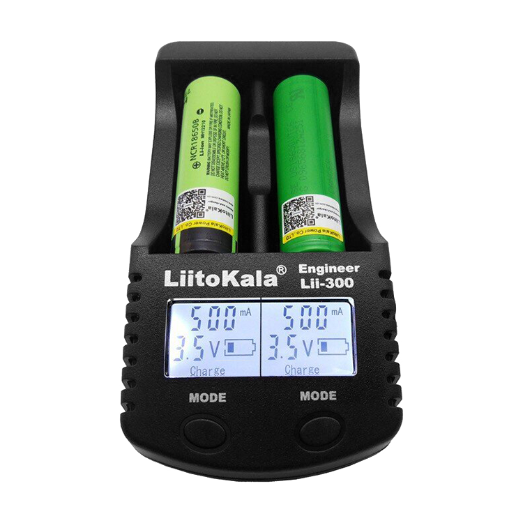 Зарядное устройство LiitoKala Lii-300 2 аккумулятора lp e17 зарядное устройство powerextra co 7144