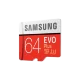 Карта памяти Samsung EVO Plus microSDXC 64Gb Class10 UHS-I U3 + SD Adapter - Изображение 115744