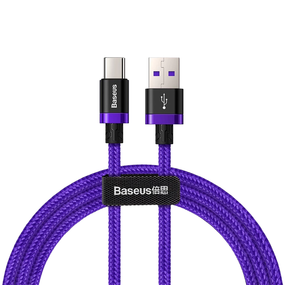 Кабель Baseus HW USB - Type-C 40W 2м Фиолетовый 