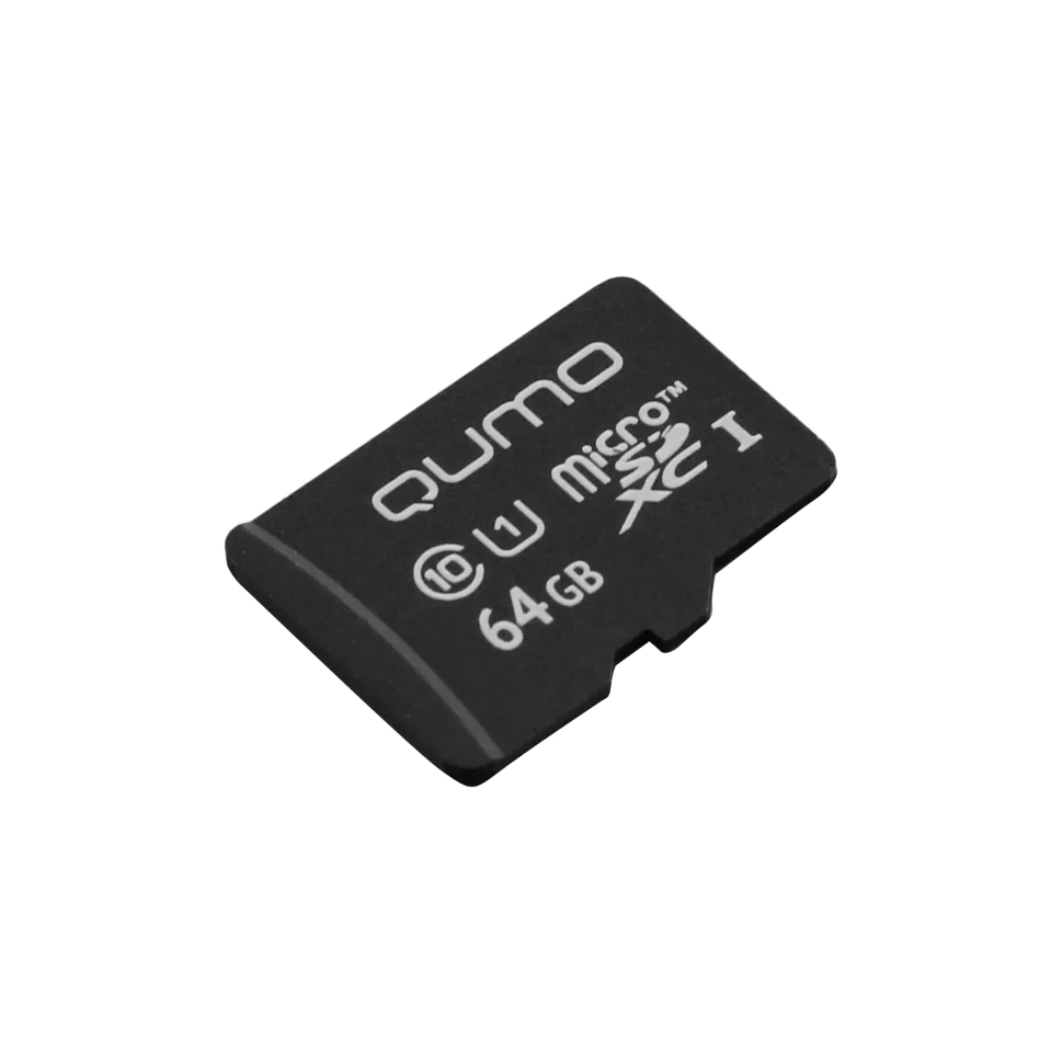 Карта памяти Qumo MicroSDXC 64 Гб UHS-I Class 1 (U1), Class 10 QM64GMICSDXC10U1