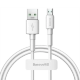 Кабель Baseus Mini (MicroUSB - USB) 4A 0.5м Белый - Изображение 133569