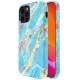Чехол PQY Marble для iPhone 12/12 Pro Голубой - Изображение 210704