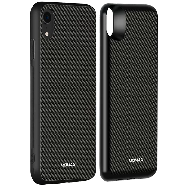 Чехол с аккумулятором Momax: Q.Power Pack 5000mAh для iPhone XR Черно-серый 