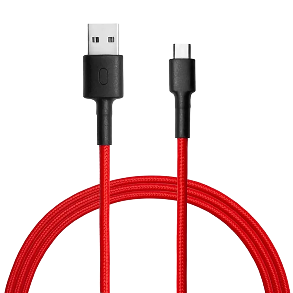 Кабель Xiaomi Mi Braided USB Type-C Cable 1м RU Красный 