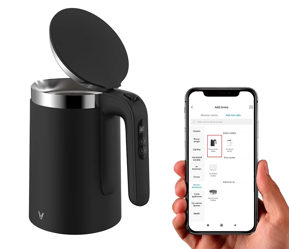 Умный чайник Xiaomi Viomi Smart Kettle Bluetooth Pro Чёрный YM-K1503 - фото 5