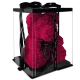 Мишка из роз с бантом 40 см Бордовый - Изображение 87721