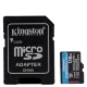 Карта памяти Kingston microSDXC 128Gb V30 UHS-I U3 + SD адаптер - Изображение 134642