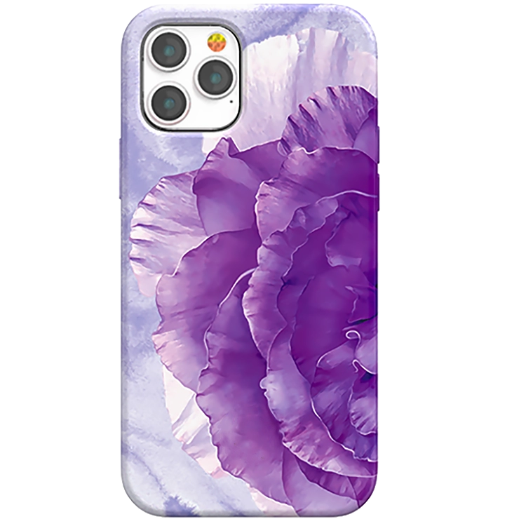 Чехол PQY Peony для iPhone 12 /12 Pro Фиолетовый 