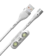 Кабель Baseus Zinc Magnetic USB - Micro USB+Lightning+Type-C 3A 1м Белый - Изображение 146427