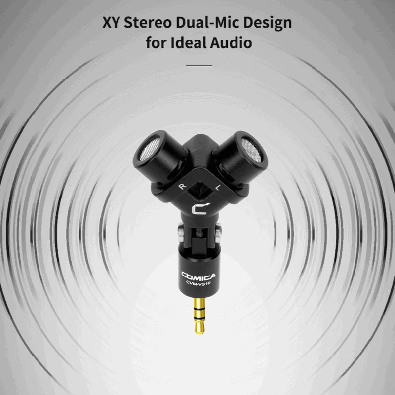 Микрофон стерео X/Y CoMica VS10 для камер и GoPro CVM-VS10