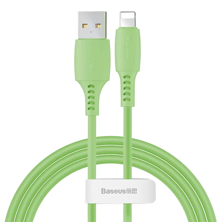Кабель Baseus Colourful Cable USB - Lightning 2.4A 1.2м Зелёный 