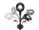 Кабель-держатель Baseus Car Mount USB Cable Lightning to USB Черный - Изображение 70033