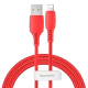 Кабель Baseus Colourful Cable USB - Lightning 2.4A 1.2м Красный - Изображение 108118
