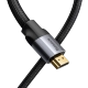 Кабель Baseus Enjoyment HDMI 4KHD 1м Серый - Изображение 109281