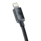 Кабель Baseus Crystal Shine CW-FXP Type-C - Lightning 20W 1.2м Чёрный - Изображение 206485