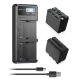 2 аккумулятора NP-F970 + зарядное устройство Powerextra SN-F970TPC-B (Type-C) - Изображение 152433