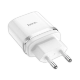 Сетевой адаптер HOCO C12Q 18W Белый + кабель Type-C 1м - Изображение 202483