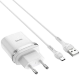 Сетевой адаптер HOCO C12Q 18W Белый + кабель Type-C 1м - Изображение 202884