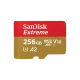 Карта памяти Sandisk Extreme Plus microSDXC A2 C10 V30 UHS-I U3 256GB + SD Adapter + Rescue Pro Deluxe - Изображение 138173