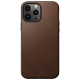 Чехол Nomad Modern Leather MagSafe для iPhone 13 Pro Max Коричневый - Изображение 183090