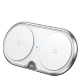 Беспроводная зарядка двойная Baseus Dual Wireless Charger с сетевым адаптером  Белая - Изображение 75386