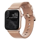 Ремешок Nomad Modern Slim для Apple Watch 38/40 мм Бежевый с золотой фурнитурой - Изображение 94543