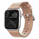 Ремешок Nomad Modern Slim для Apple Watch 38/40 мм Бежевый с серебряной фурнитурой - Изображение 94550