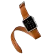 Ремешок кожаный HM Style Double Tour для Apple Watch 38/40 mm Темно-Синий - Изображение 40641