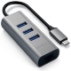 Хаб Satechi Type-C 2-IN-1 USB HUB With Ethernet Серый - Изображение 202134
