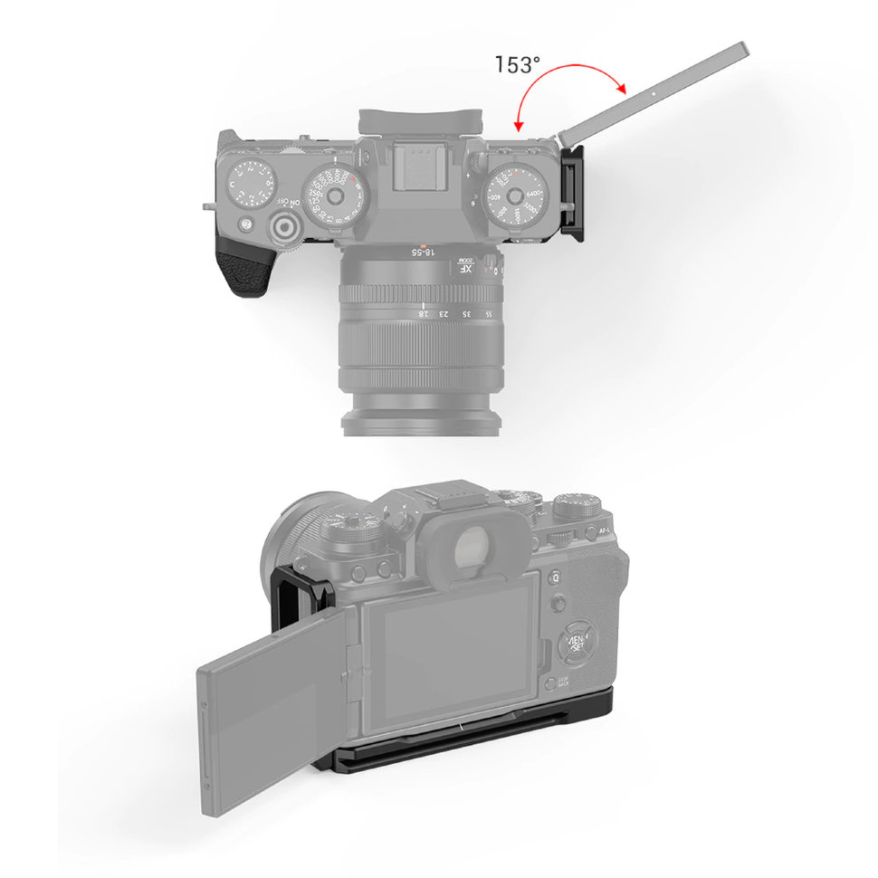 L-площадка SmallRig LCF2812 для Fujifilm X-T4 боковая панель к офиблок компакт для ввода кабеля simon