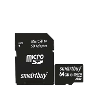 Карта памяти SmartBuy MicroSDXC 64 Гб Class 10