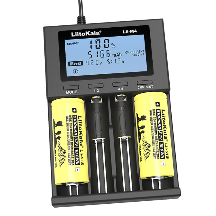 Зарядное устройство LiitoKala Lii-M4 2 аккумулятора np w235 зарядное устройство smallrig 3822