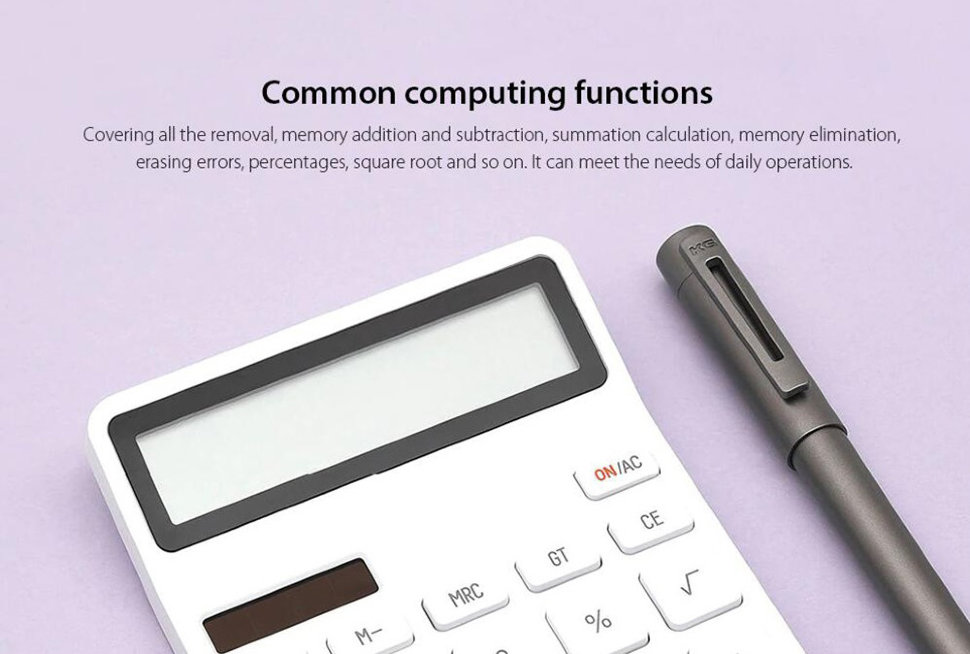 Калькулятор Xiaomi Kaco Lemo Desk Electronic Calculator Белый K1412 - фото 2