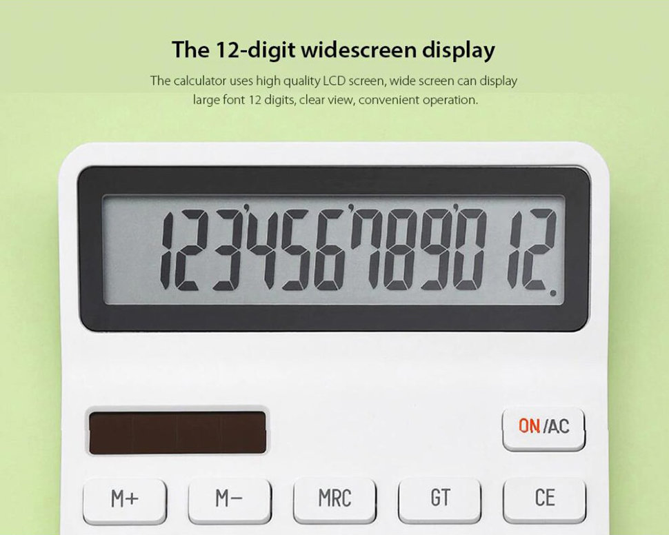 Калькулятор Xiaomi Kaco Lemo Desk Electronic Calculator Белый K1412 - фото 4
