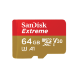 Карта памяти SanDisk Extreme microSDXC 64GbUHS-I XAF U3 V30 + SD Adapter - Изображение 115751