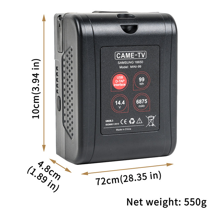 Аккумулятор CAME-TV mini 99W V-mount MINI-99 - фото 2