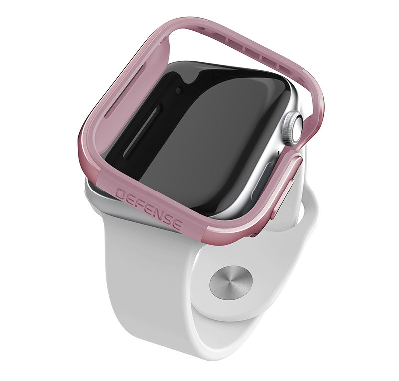 Чехол X-Doria Defense Edge для Apple Watch 44 мм Розовое золото 479424 браслет блочный для apple watch 38 40 мм золото