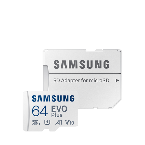 Карта памяти Samsung EVO Plus MicroSDXC 64 Гб A1, V10, UHS-I Class 1 (U1) 
