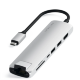 Хаб Satechi Type-C Slim Multiport with Ethernet Adapter Серебро - Изображение 202658