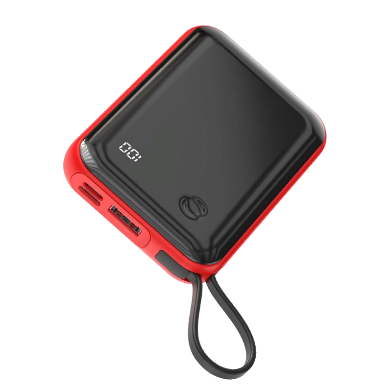 Внешний аккумулятор Baseus Mini S 3A 10000мАч (Lightning кабель) Красный PPXF-B09