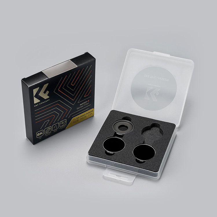 Комплект светофильтров K&F Concept CPL+ND8+ND16 для DJI Osmo Action 3 (3шт) SKU.2001 - фото 2