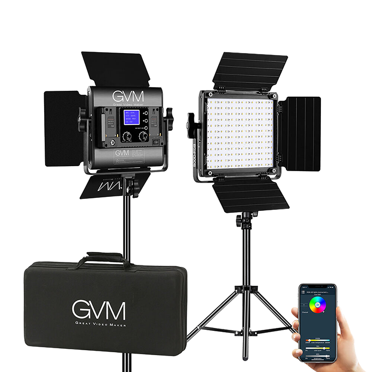 Комплект осветителей GVM 800D-RGB (2шт) 800D-RGB-2L комплект осветителей godox litemons lc30d k2