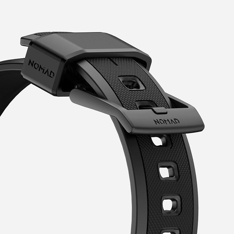 Ремешок силиконовый Nomad Rugged для Apple Watch 42/44 мм Черная застежка NM1A41B000 - фото 3