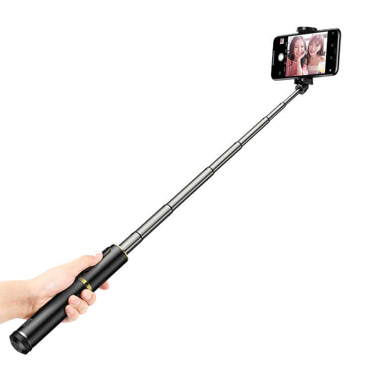 Монопод Baseus Fully Folding Selfie Stick Чёрный с золотом SUDYZP-D1V - фото 3
