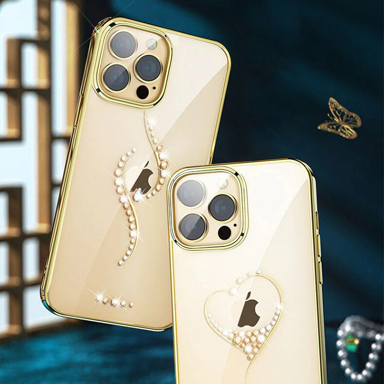 Чехол PQY Sky для iPhone 13 Dew Kingxbar IP 13 6.1 нэцке полистоун под бронзу денежная жаба на слитках золота 4 7х6 5х6 3 см