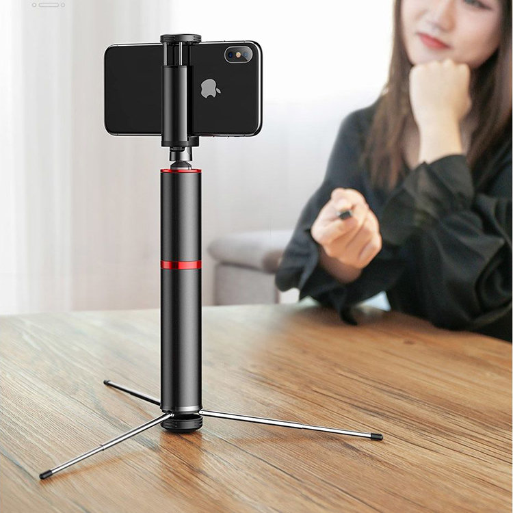 Монопод Baseus Fully Folding Selfie Stick Чёрный с красным SUDYZP-D19 - фото 3