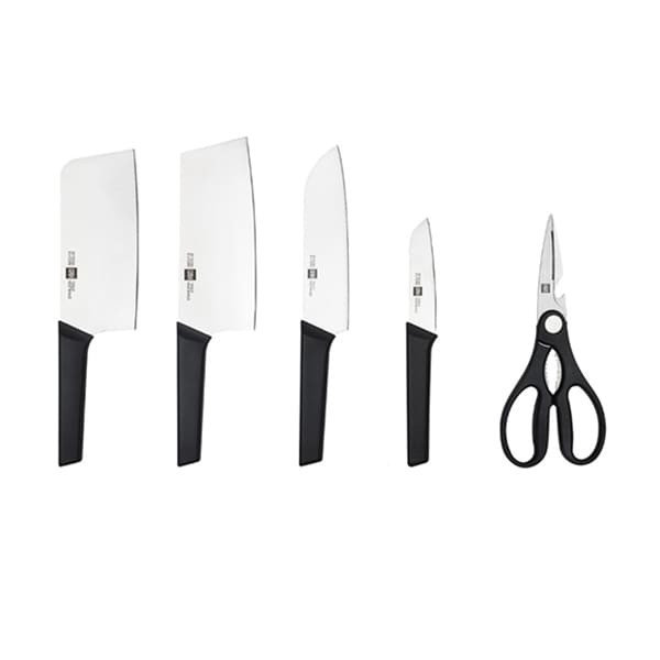 Набор ножей Xiaomi Huo Hou Fire Kitchen Steel Knife Set с подставкой (6 предметов) HU0057 - фото 4