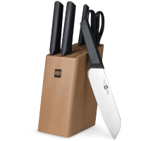 Набор ножей HuoHou Fire Kitchen Steel Knife Set с подставкой (6 предметов)